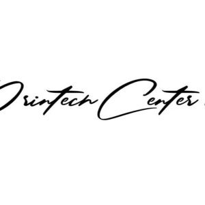 A black and white image of the logo for dritech center.