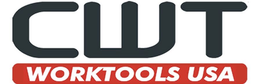 A red and black logo for work tools.