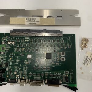 A green board with some wires and other parts